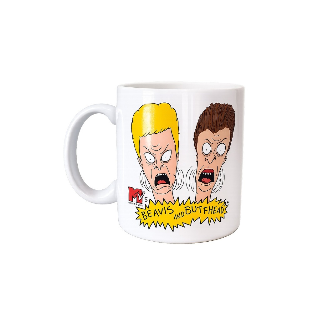 1993 Beavis and Butthead "Out Of Character" MTV 12 oz. Coffee Mug 2 Sided